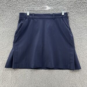 KJUS Skort Womens 10 Blue Iris Zip Up Golf Stretch Pleated Sides Pocket Skirt